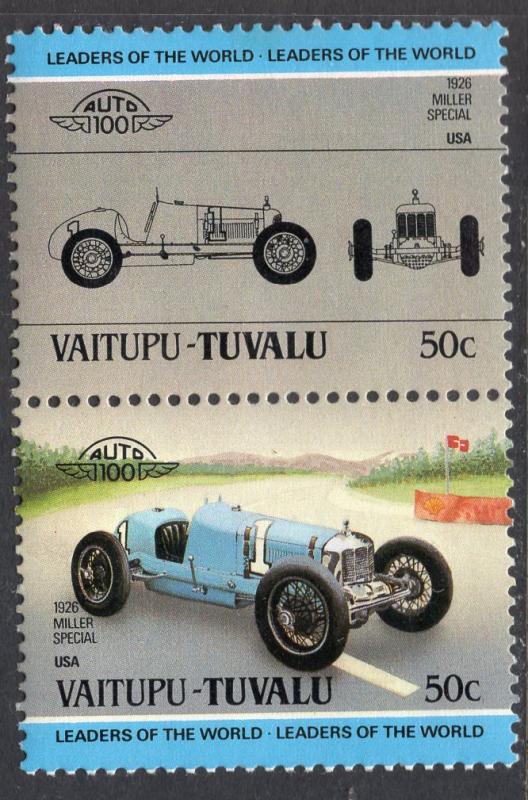 Tuvalu Vaitupu 13 Cars MNH VF