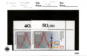 Germany, Postage Stamp, #1680 (2 Ea) Mint NH, 1991 Radio, Berlin (AC)