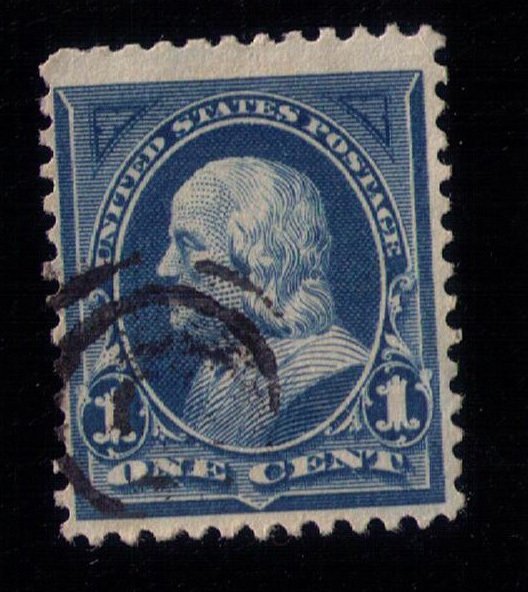 US Scott #247 Blue 1c Stamp Used Very Fine