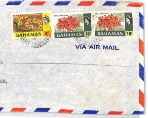 Bahamas Registered *Freeport* Commercial Air Mail Cover {samwells}PTS 1975 BT24