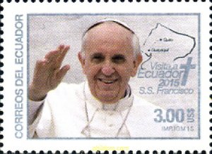 349054 MNH ECUADOR 2015 VISITA DEL PAPA FRANCISCO I