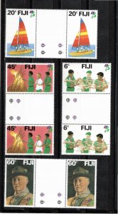 Fiji 1982 MNH Sc 458-61 Gutter Pair 1