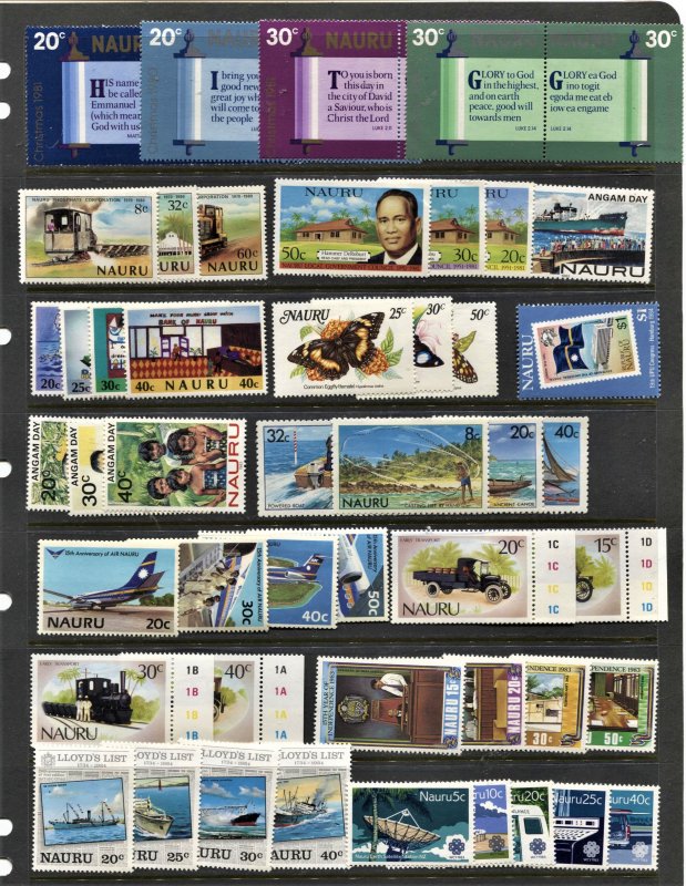 STAMP STATION PERTH Narau #47 MNH Selection Various Sets - Unchecked