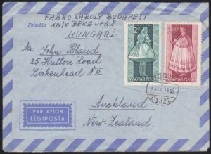 HUNGARY 1963 airmail cover to New Zealand..................................A6122