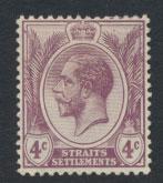 Straits Settlements George V  SG 197 Mint Hinged 