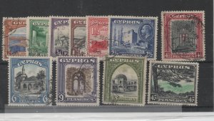 CYPRUS#125-135 USED complete set SG #133-143