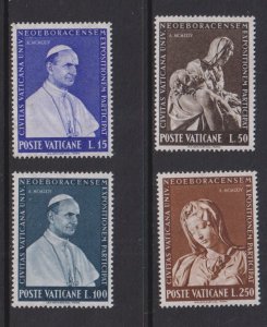 Vatican City   #383-386  MNH  1964 New York world fair