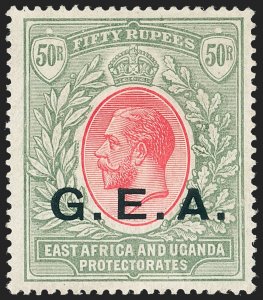 MOMEN: TANGANYIKA GEA SG #62 1917 MINT OG H VF £750 LOT #68671