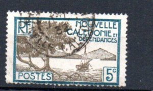NEW CALEDONIA - 5 Cents - 1928 - BAIE DE LA POINTE DES PALETUVIERS - Used -