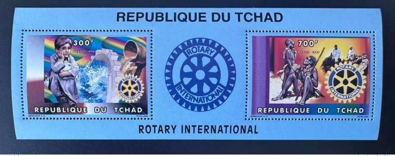 Chad Tschad 1996 Mi. Bl. 259 A Rotary International Club