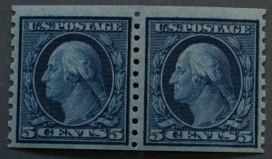 United States #496 5 Cent Washington Coil Pair MNH