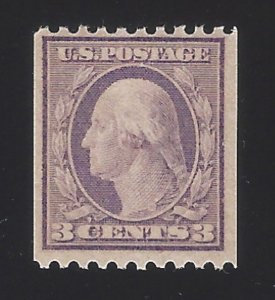 US #489 1916-18 Violet Type I Unwmk Perf 10 Horz MNH F-VF Scv $10