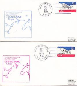 US - Four Pan-AM Flight Covers