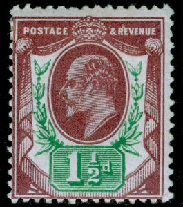 SG287 SPEC M10(-), 1½d deep reddish purple & bright green, M MINT. HENDON CERT