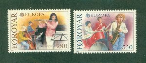 FAROE ISLANDS 125-26 MNH CV $2.75 BIN $1.50