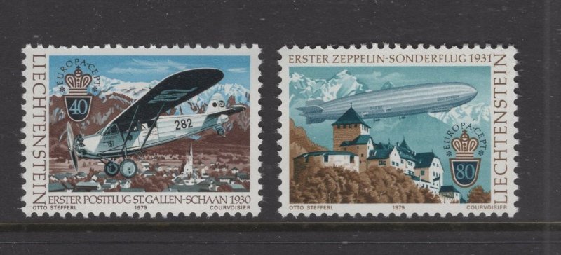 Liechtenstein #663-64 (1979 Europa Airmail set) VFMNH  CV $1.15