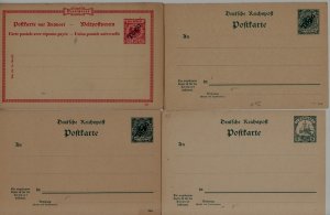Togo (Germany col.) 4 unused dbl. postal cards