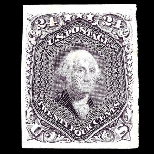 WCstamps: U.S. Scott #70TC3 / 24c Premier Gravure Proof VF NGAI 2024 CV $750