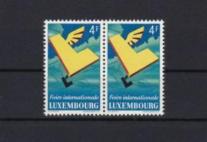 LUXEMBOURG INTERNATIONAL FAIR MNH STAMP  PAIR CAT £38  REF 4879