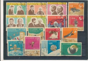 D396997 Ecuador Nice selection of VFU Used stamps