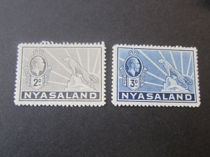 Nyasaland 1934 Sc 41-2 MH