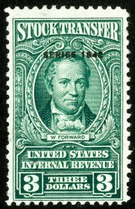 US Stamps # RD129 Revenue unused F-VF