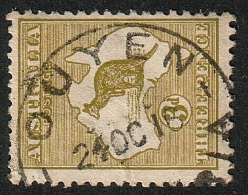 AUSTRALIA 1916 3d SG37 OUYEN / VICTORIA cds................................15192