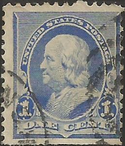 # 219 DULL BLUE USED BEN FRANKLIN SCV-0.75