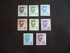 Stamps - Togo - Scott# J22,J23,J25-J29,J31 - Mint Hinged Part Set of 8 Stamps