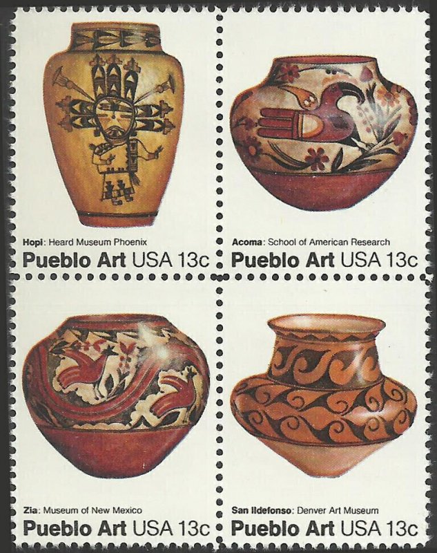 # 1706-1709 MINT NEVER HINGED ( MNH ) AMERICAN FOLK ART