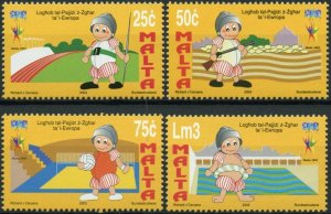 Malta Sports Stamps 2003 MNH GSSE Games of Small European States Mascots 4v Set