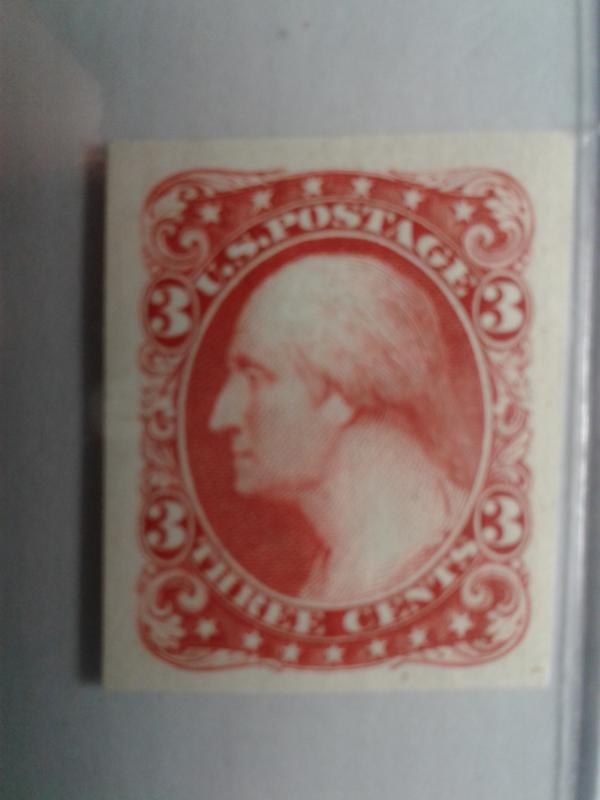 SCOTT # 184E5  ESSAY 3 CENT WASHINGTON  BEAUTIFUL MUSEUM PIECE !!