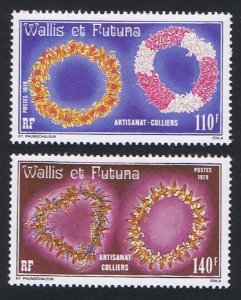 Wallis and Futuna Necklaces 2v 1979 MNH SC#240-241 SG#335-336