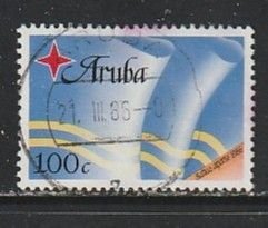 1986 Aruba - Sc 21 - used VF - 1 single - Flag