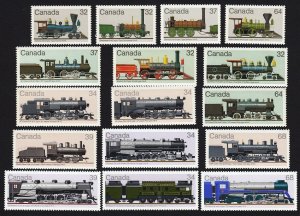 HISTORY of LOCOMOTIVES = 1983-1986 COLLECTION = CANADA MNH Complete Sets