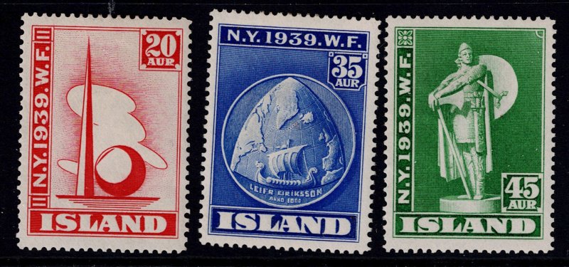 Iceland SC# 213 - 215 Mint Hinged - S31120