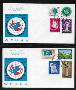 UN Geneva 1-5, 8, 11, 13 1969 Definitives WFUNA Cachet FDC First Day Cover