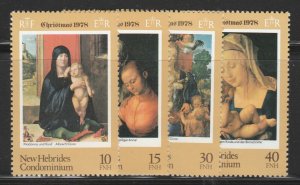 New Hebrides Christmas Paintings MNH** Stamps A30P2F40388-