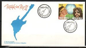 Brazil, Scott cat. 2298-2299. Rock in Rio issue. First Day Cover. ^