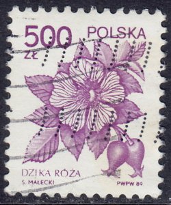 Poland - 1989 - Scott #2920 - used - Flower