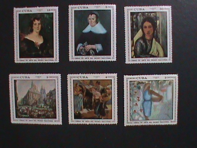 ​CUBA-1970   FAMOUS PAINTINGS-IN THE NATIONAL MUSIUM- MNH-VERY FINE