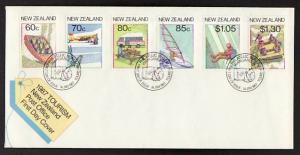 New Zealand 861-866 U/A FDC