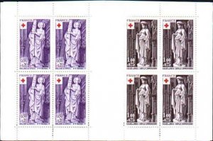 France B496a MNH Booklet 1976 RED CROSS