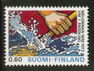 FINLAND SUOMI Scott 530 MNH** 1973 canoeing stamp