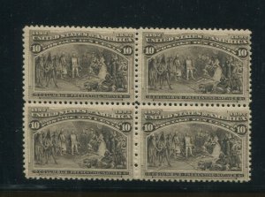 1890 United States Postage Stamps #237 Mint Never Hinged F/VF OG Block of 4