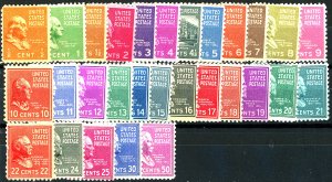 U.S. #803-831 MINT MIXED CONDITION