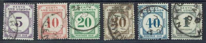 KENYA UGANDA & TANGANYIKA 1928 POSTAGE DUE SET USED 