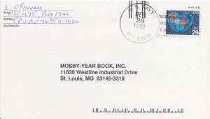 United States Fleet Post Office 29c Globe Love and Heart 1992 U.S. Navy, FPO ...