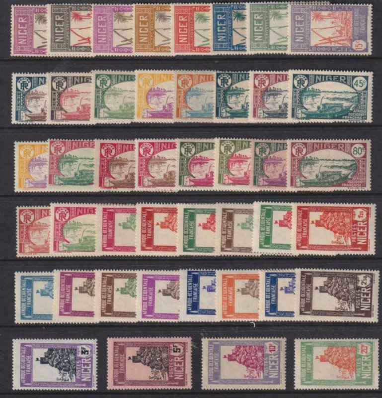 Niger 1926-1940 SC 29-72 Mint Set