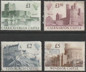 Great Britain #1230-1233 1988 British Castles Set of 4 USED